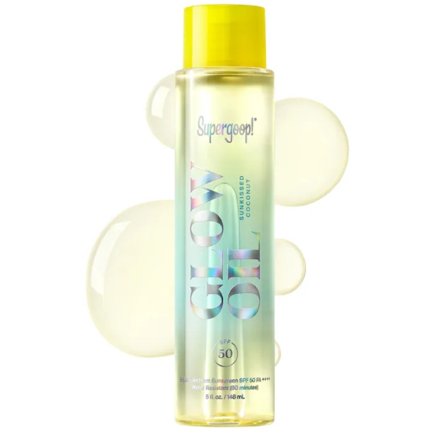 Glow Oil SPF 50 Body Oil with Coconut, Vanilla & Fig