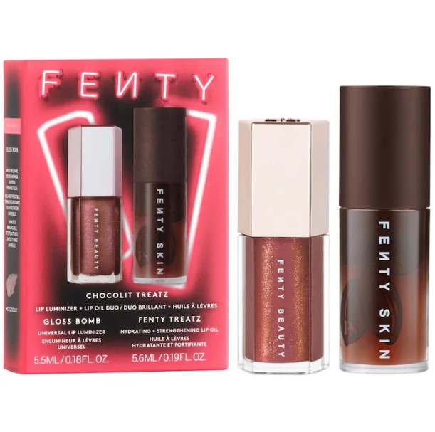 Chocolit Treatz Lip Luminizer + Lip Oil Duo