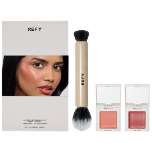 Cream Blush Duo with Duo Face Brush Gift Set