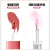 Blush filter and faux filler lip oil