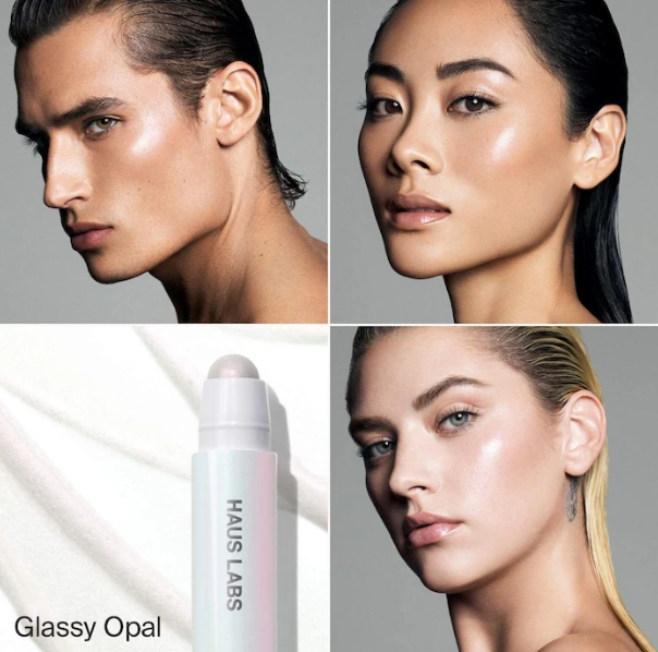 Haus Labs BIO-RADIANT™ Glassy Highlighter Balm en Glassy Opal