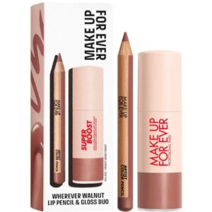 Mini Artist Color Pencil Lip Liner & Full Size Super Boost Lip Gloss Kit